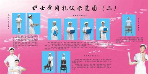 銅版紙護(hù)士禮儀示范圖 專(zhuān)業(yè)醫(yī)療形象與裝飾應(yīng)用
